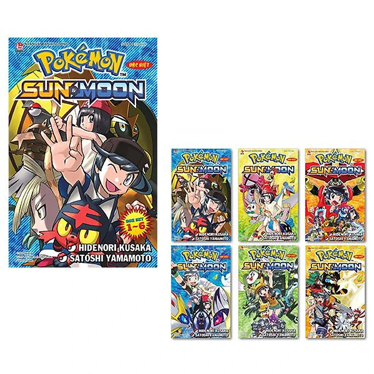 Combo 6 Cuốn Pokémon Đặc Biệt SUN & MOON