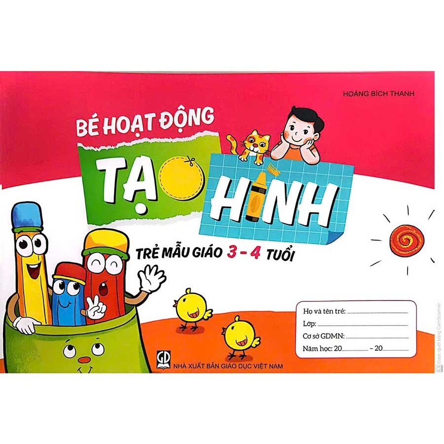 Bé Hoạt Động Tạo Hình Trẻ Mẫu Giáo 3 - 4 Tuổi - 0H225