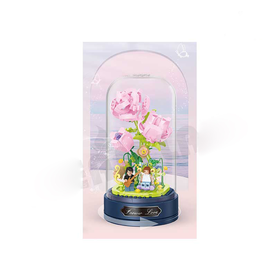 Đồ Chơi Bộ Lắp Ráp Hộp Hoa Hồng Lãng Mạn – BALODY 21101
