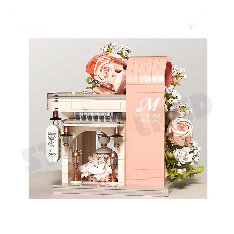 Đồ Chơi Lắp Ráp Tiệm Váy Cưới Điểm Hẹn Hoa Hồng – BALODY 21193