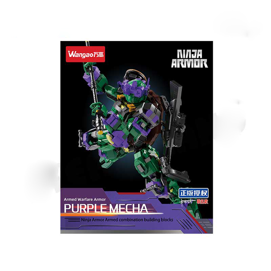Đồ Chơi Lắp Ráp Mecha Ninja Armor Tím – WANGAO 288006