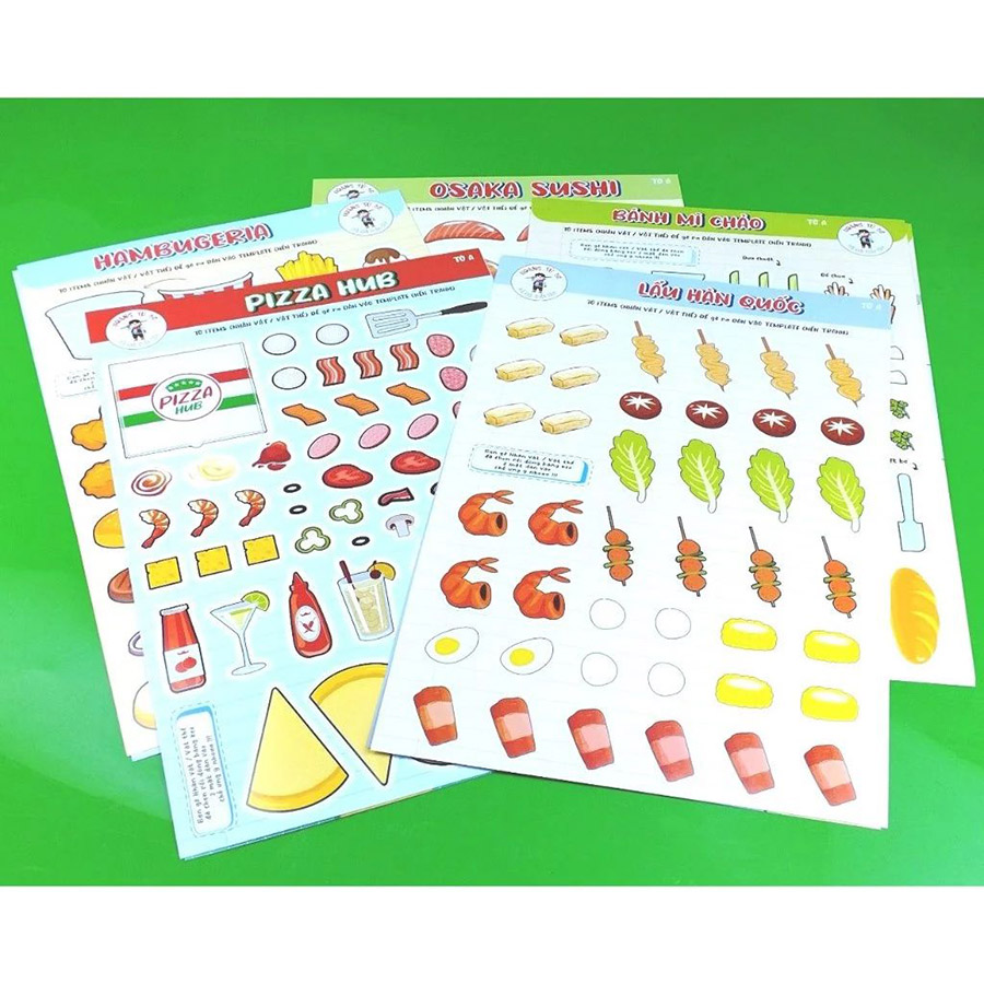 Combo Xếp Hình Tương Tác 5In1 Chủ Đề Ẩm Thực