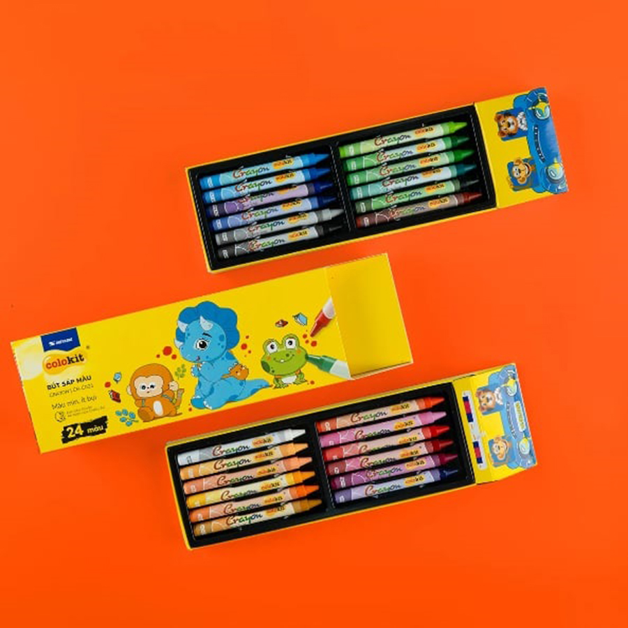Bút Sáp Màu Colokit CR-C021 24 Màu
