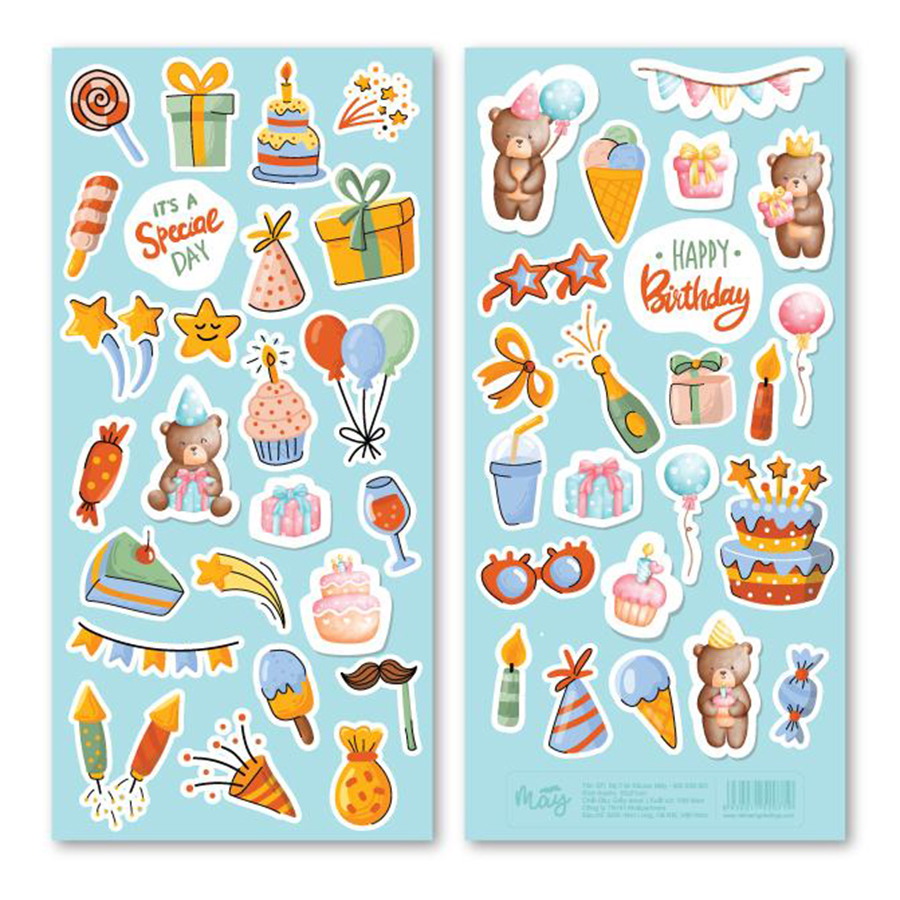 Sticker Trang Trí Sinh Nhật Greenwood S05