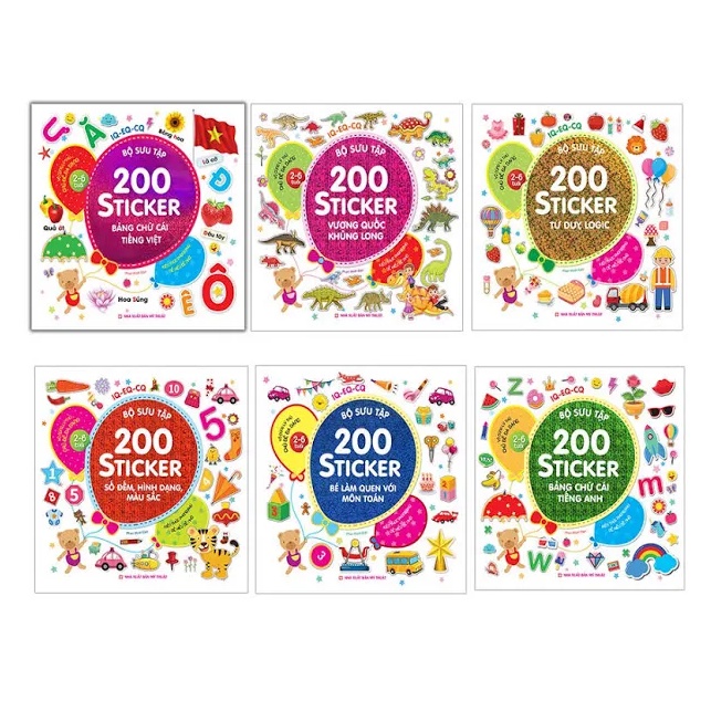Bộ Sưu Tập 200 Sticker - Bảng Chữ Cái Tiếng Việt