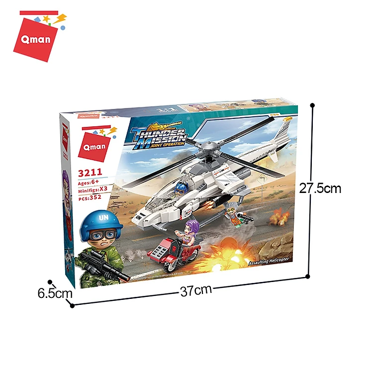 Đồ Chơi Xếp Hình Qman 3211 Trực Thăng Tấn Công