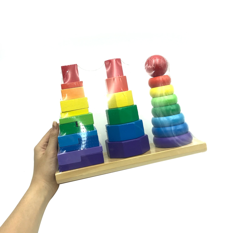 Đồ Chơi Bộ Xếp Chồng 3 Cột Vivitoys 296