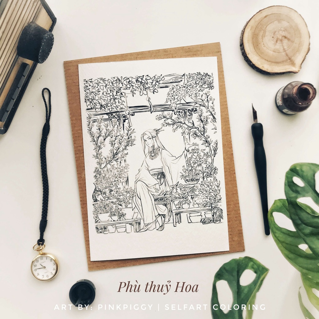 Postcard Phù Thủy Hoa SA-A013 (4 Tranh)