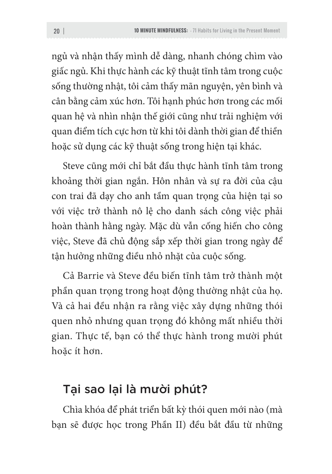 10 Phút Tĩnh Tâm - 71 Thói Quen Cân Bằng Cuộc Sống Hiện Đại