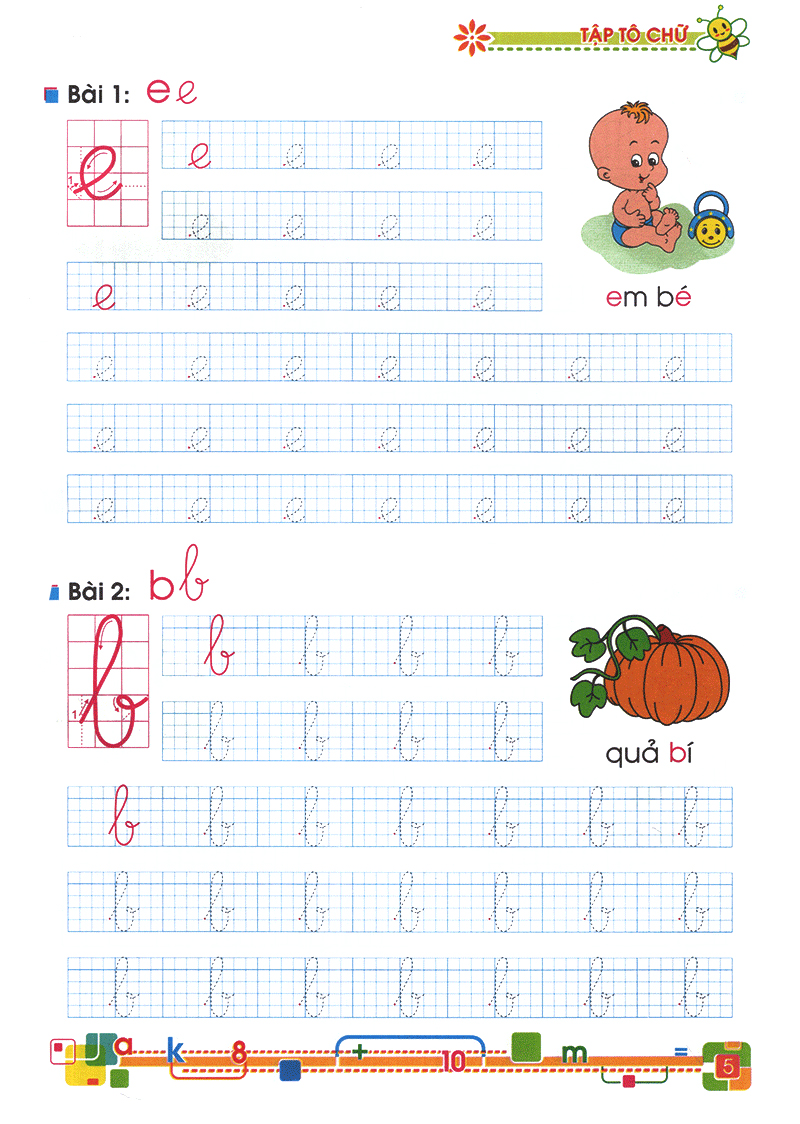 Tủ Sách Bé Vào Lớp 1 - Tập Tô Chữ 1 Tập 1