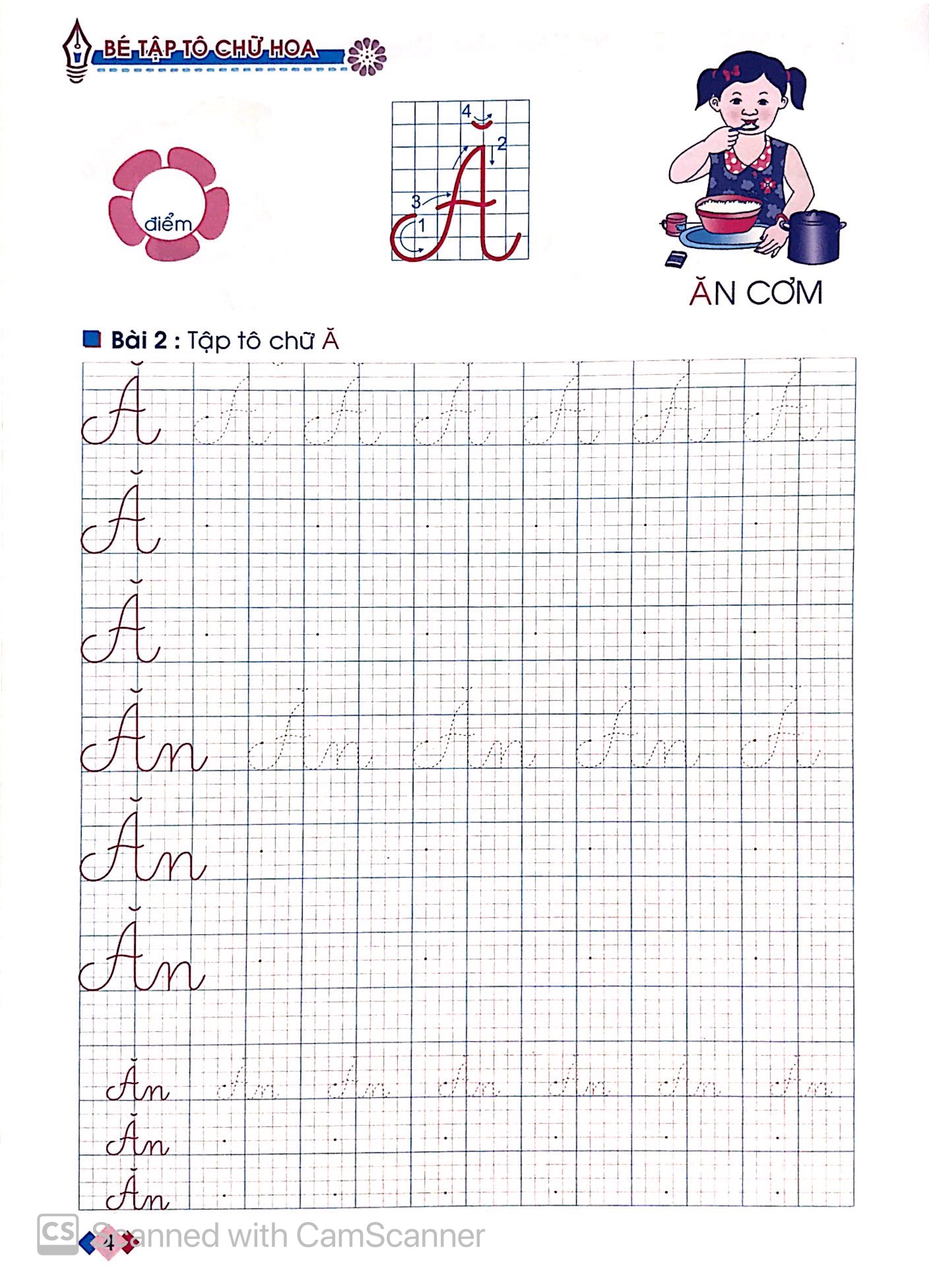 Tủ Sách Bé Vào Lớp 1 - Bé Tập Tô Chữ Hoa Dành Cho Học Sinh Mẫu Giáo Lớn