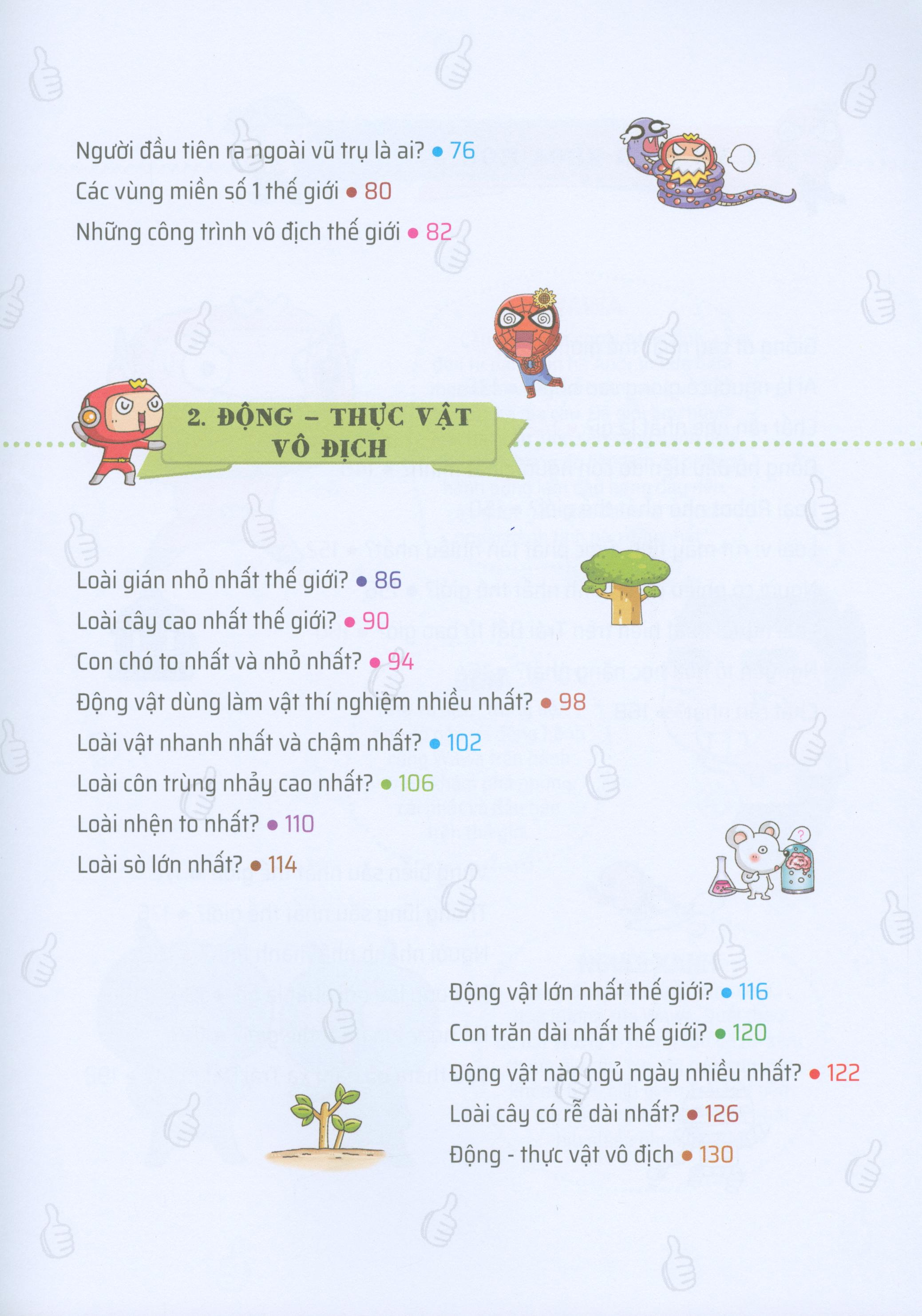 Quiz! Khoa Học Kì Thú - Những Cái Nhất Và Đầu Tiên Trên Thế Giới