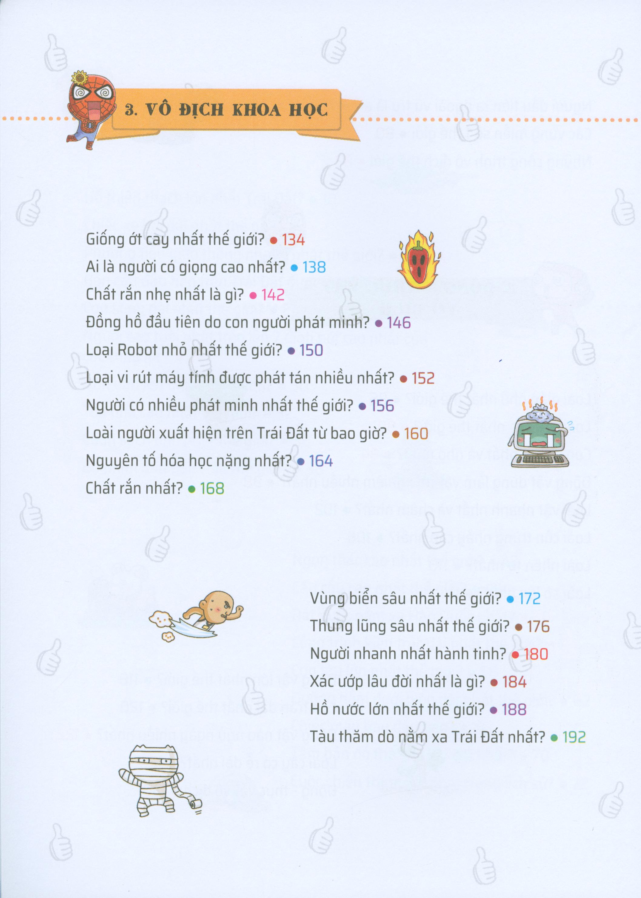 Quiz! Khoa Học Kì Thú - Những Cái Nhất Và Đầu Tiên Trên Thế Giới