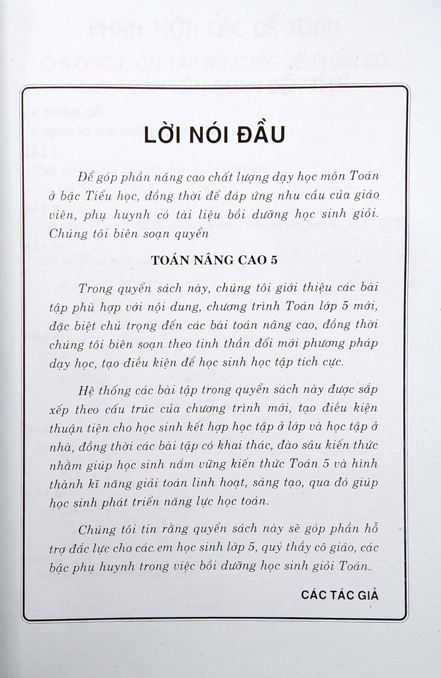 Toán Nâng Cao Lớp 5