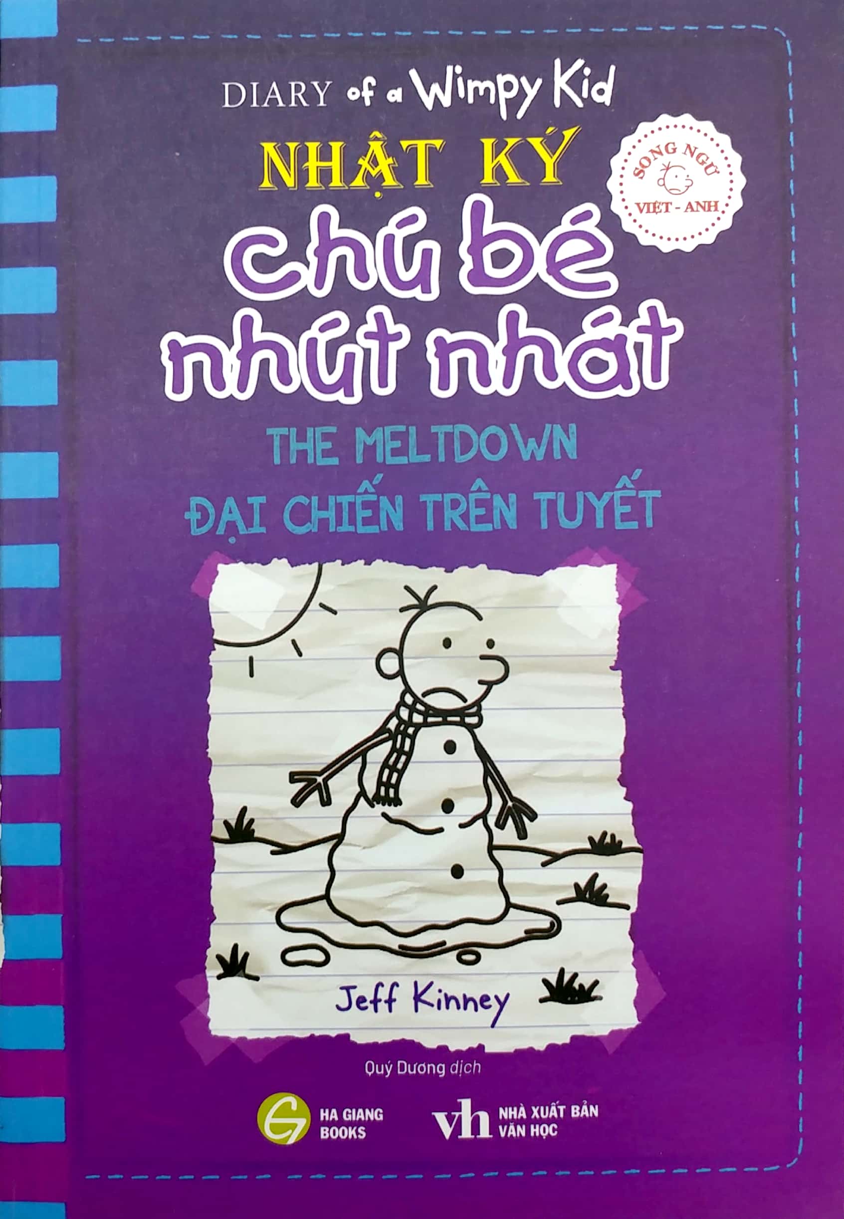 Nhật Ký Chú Bé Nhút Nhát Phiên Bản Song Ngữ Việt - Anh Tập 13 - Đại Chiến Trên Tuyết