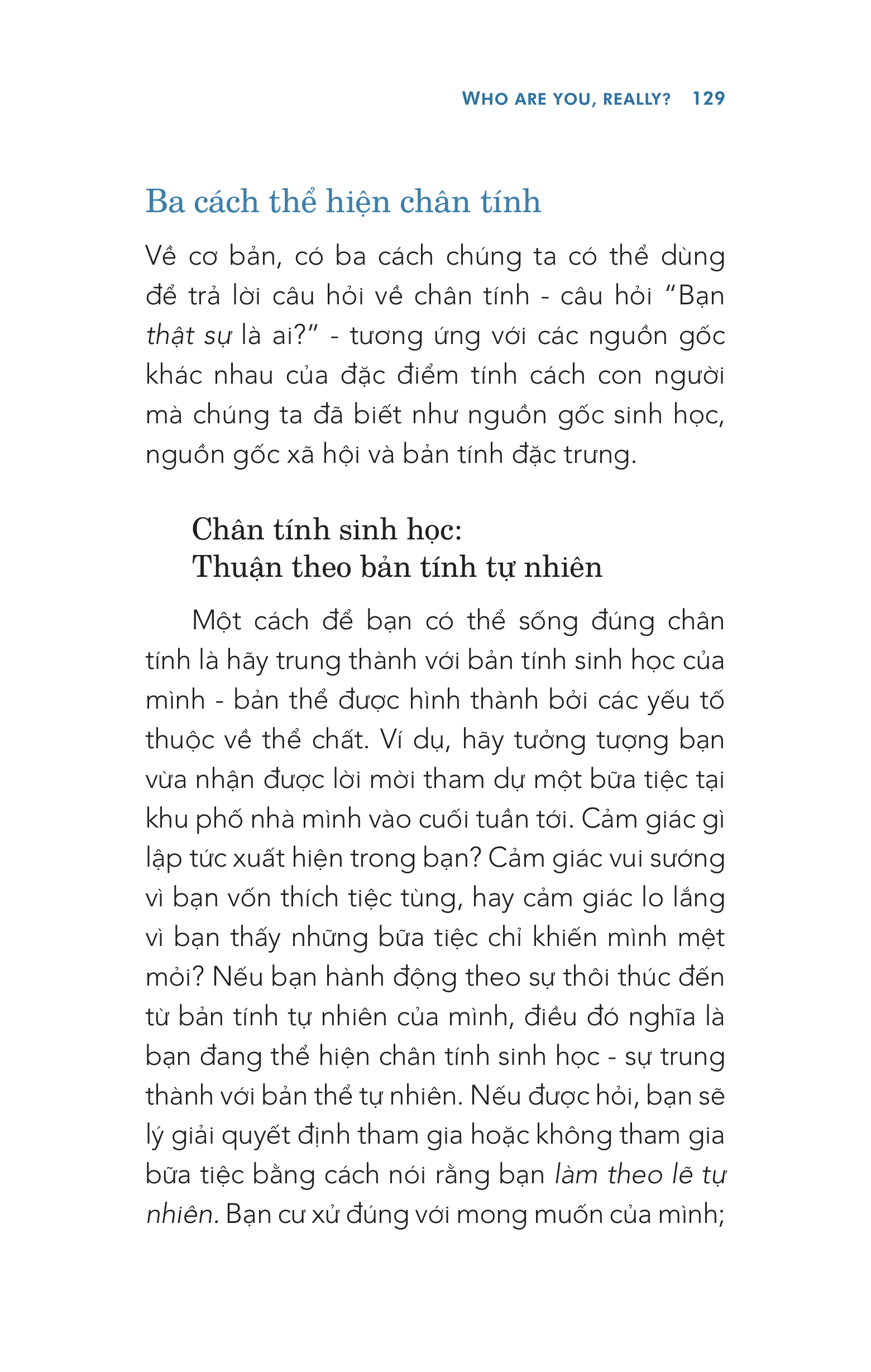 Bạn Thật Sự Là Ai? Who Are You, Really?