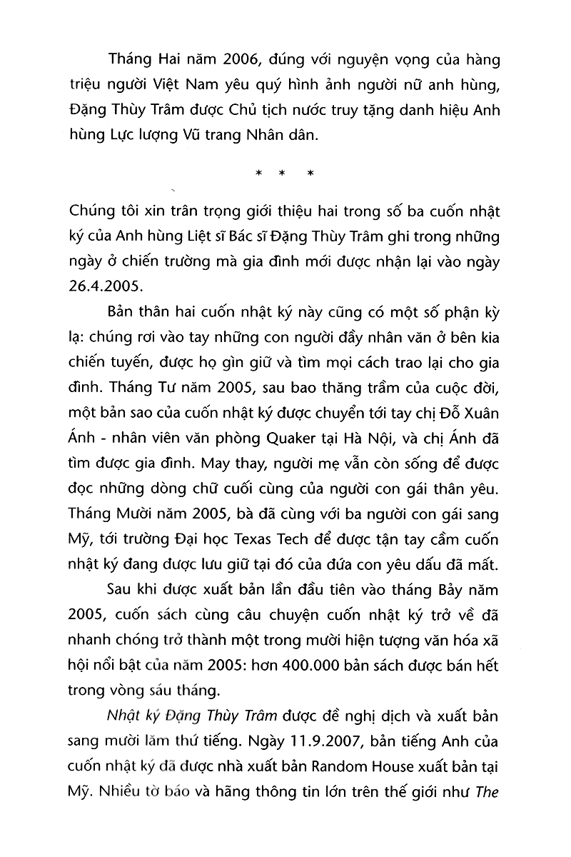 Nhật Ký Đặng Thùy Trâm