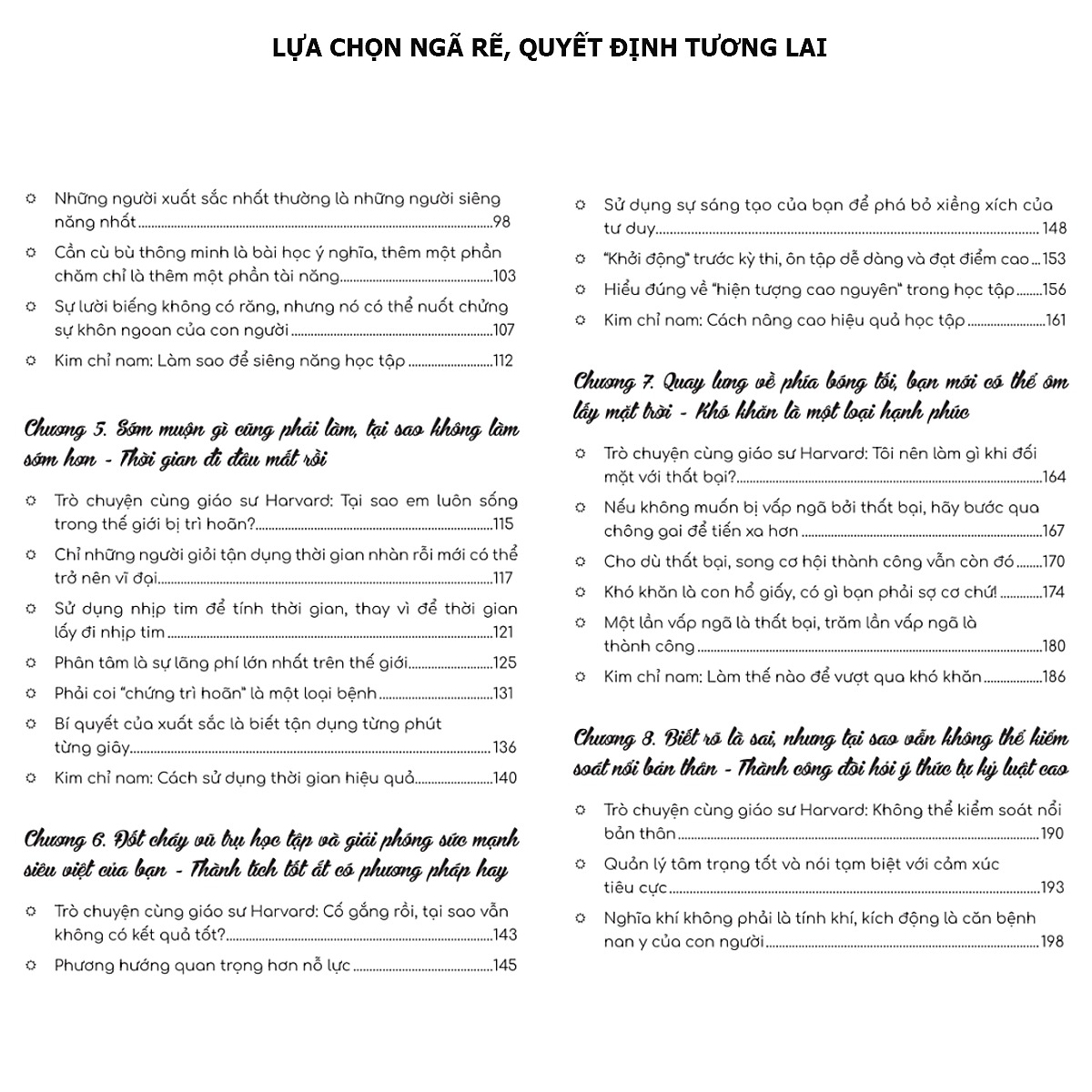Lựa Chọn Ngã Rẽ, Quyết Định Tương Lai