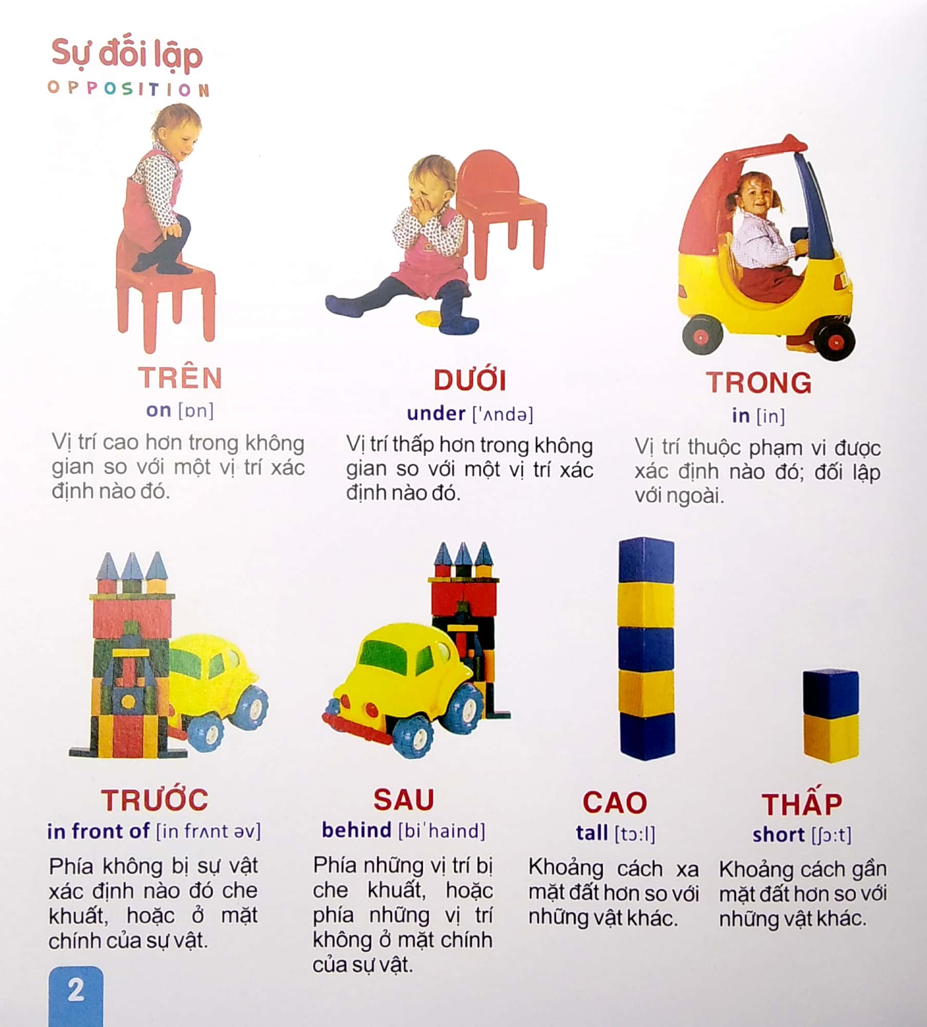 Từ Điển Tranh Dành Cho Thiếu Nhi - Sự Đối Lập, Hình Dạng, Màu Sắc, Thời Tiết, Thời Gian