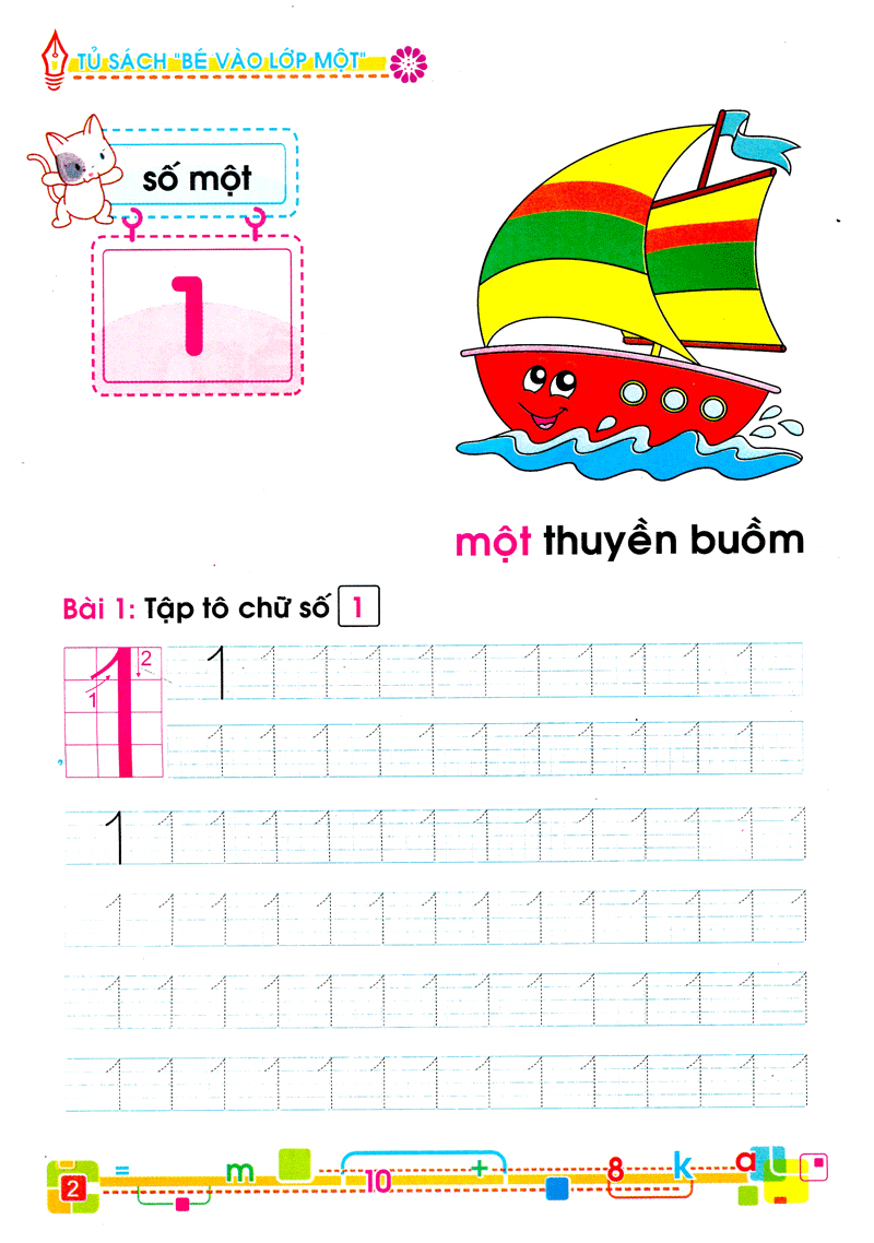 Tủ Sách Bé Vào Lớp 1 - Bé Tập Đếm Và Tập Tô