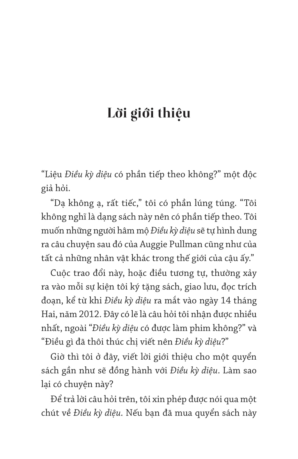 Auggie & Tôi - Ba Câu Chuyện Về Điều Kỳ Diệu