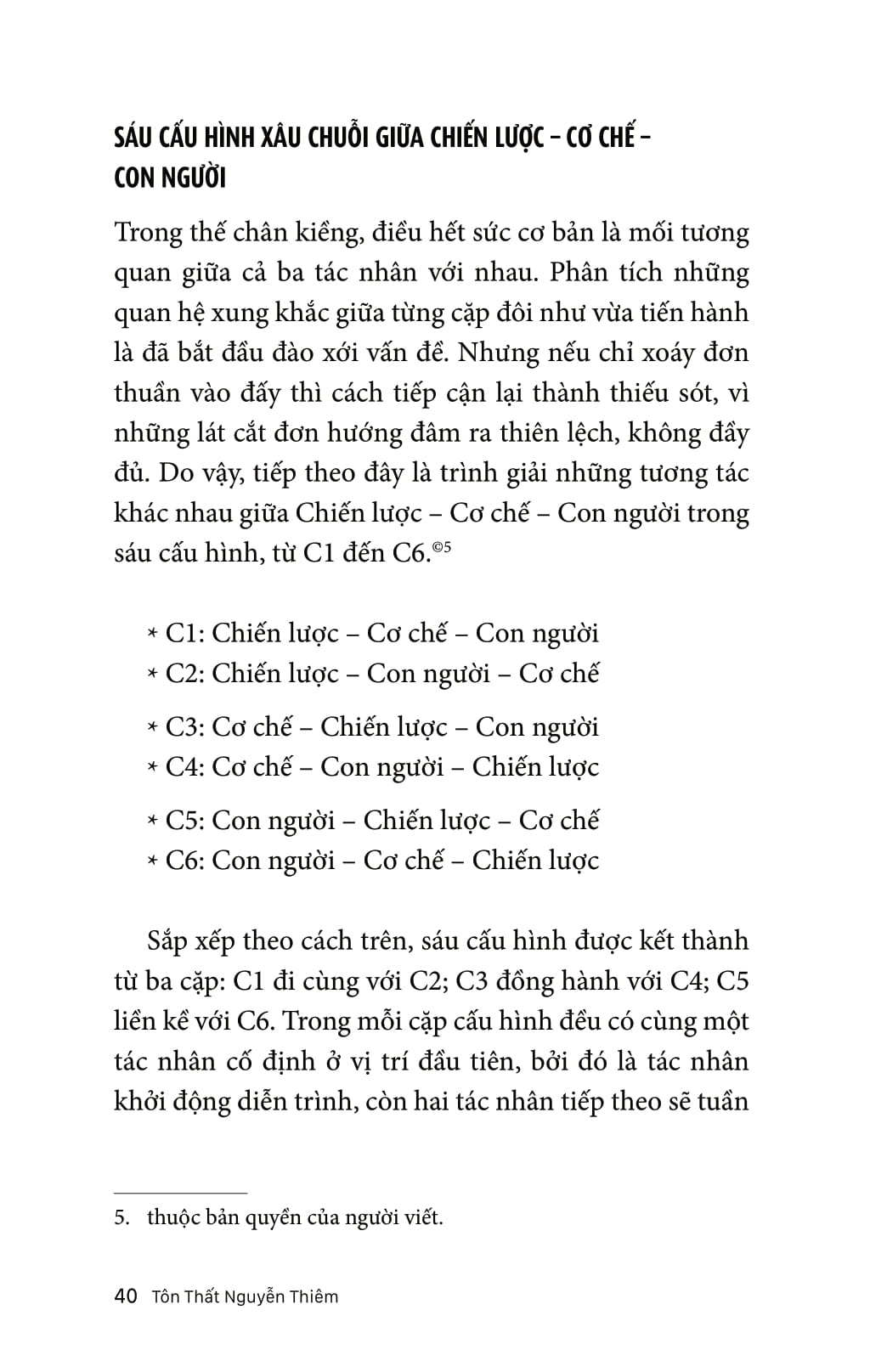 Chiến Lược - Cơ Chế - Con Người - Thế Kiềng 3C Của Tồn Vinh Doanh Nghiệp