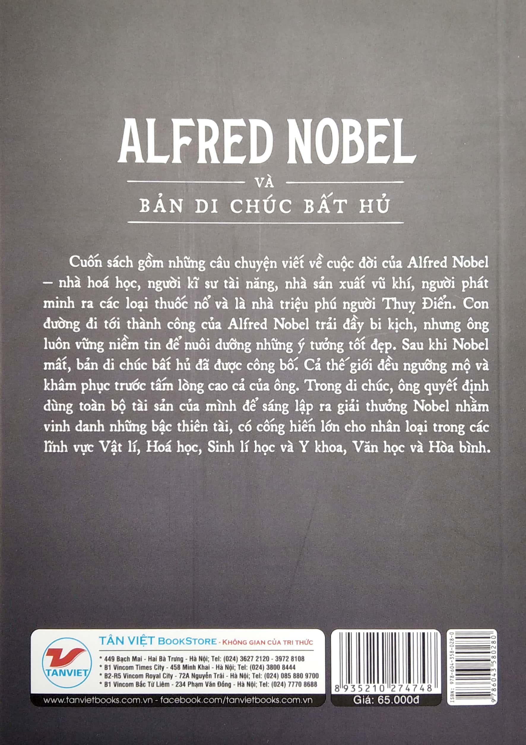 Kể Chuyện Cuộc Đời Các Thiên Tài - Alfred Nobel Và Bản Di Chúc Bất Hủ