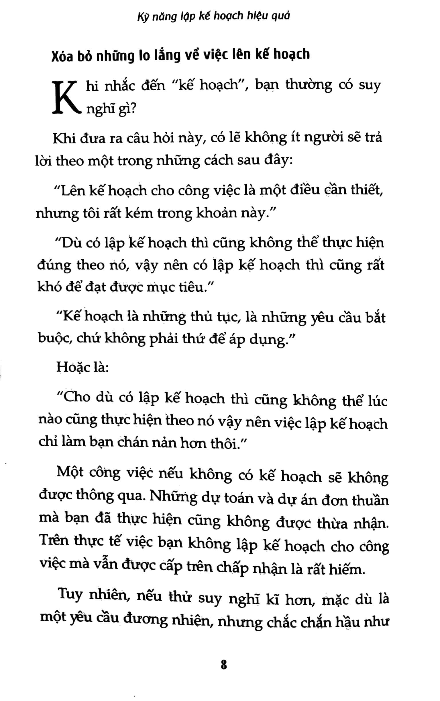 Kỹ Năng Lập Kế Hoạch Hiệu Quả