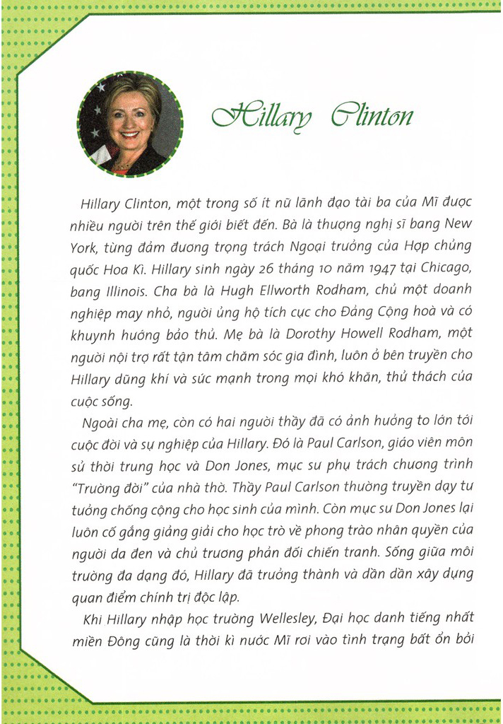 Who? Chuyện Kể Về Danh Nhân Thế Giới - Hillary Clinton