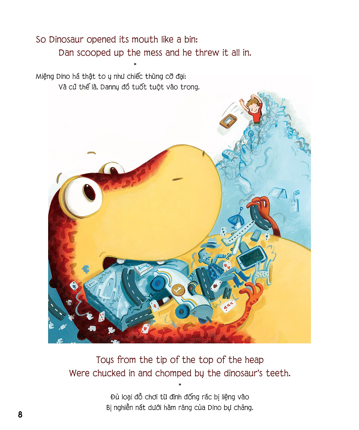 Chú Khủng Long Tham Ăn - Giải Cứu Chiếc Giường - Bài Học Về Thói Quen Gọn Gàng