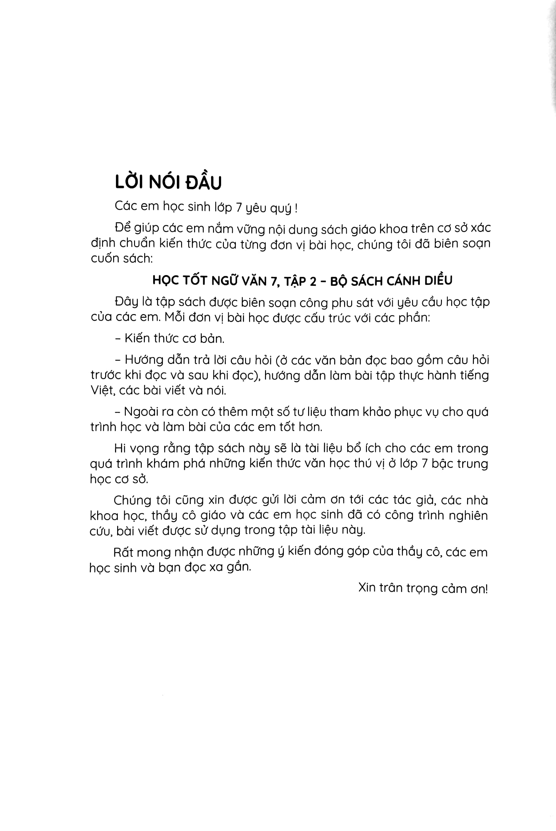 Học Tốt Ngữ Văn Lớp 7 Tập 2 (Cánh Diều)