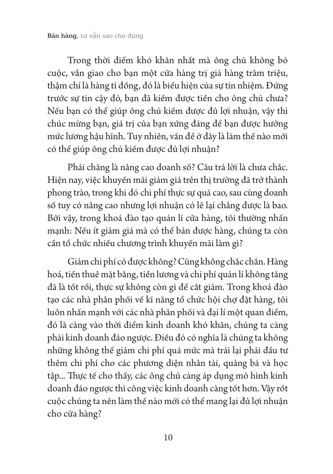 Bán Hàng, Tư Vấn Sao Cho Đúng
