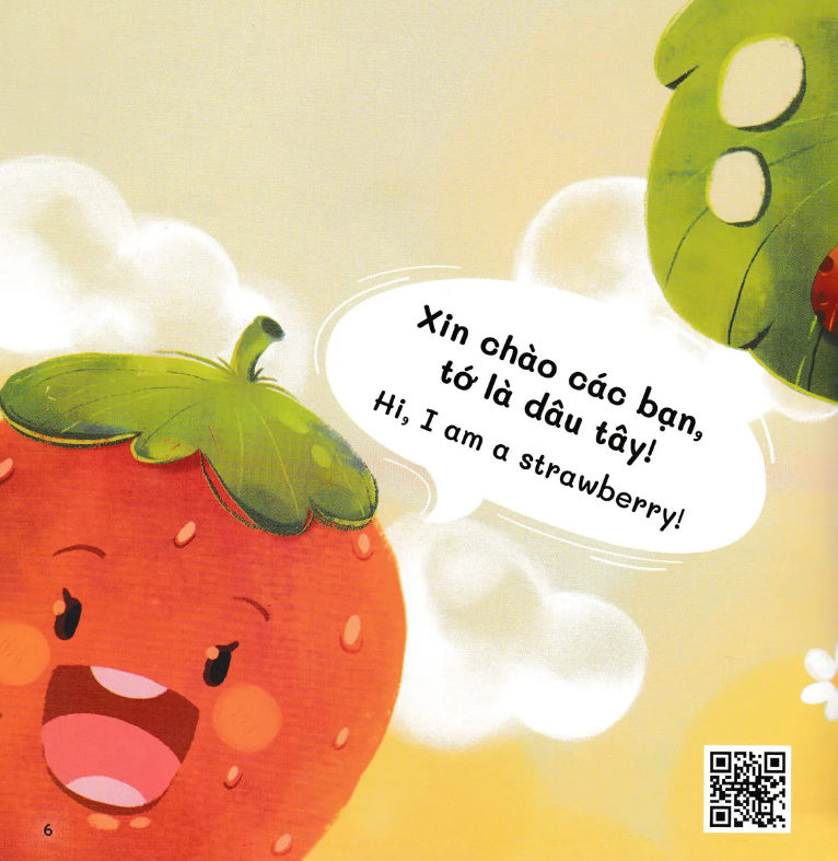 Tủ Sách Ehon - Song Ngữ - Trốn Tìm Cùng Rau Củ Quả
