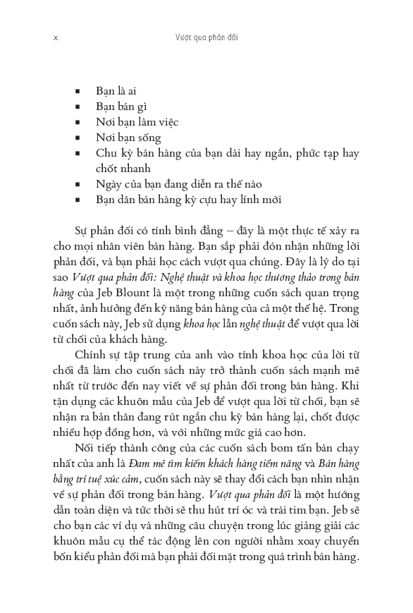 Vượt Qua Phản Đối - Nghệ Thuật Và Khoa Học Thương Thảo Trong Bán Hàng