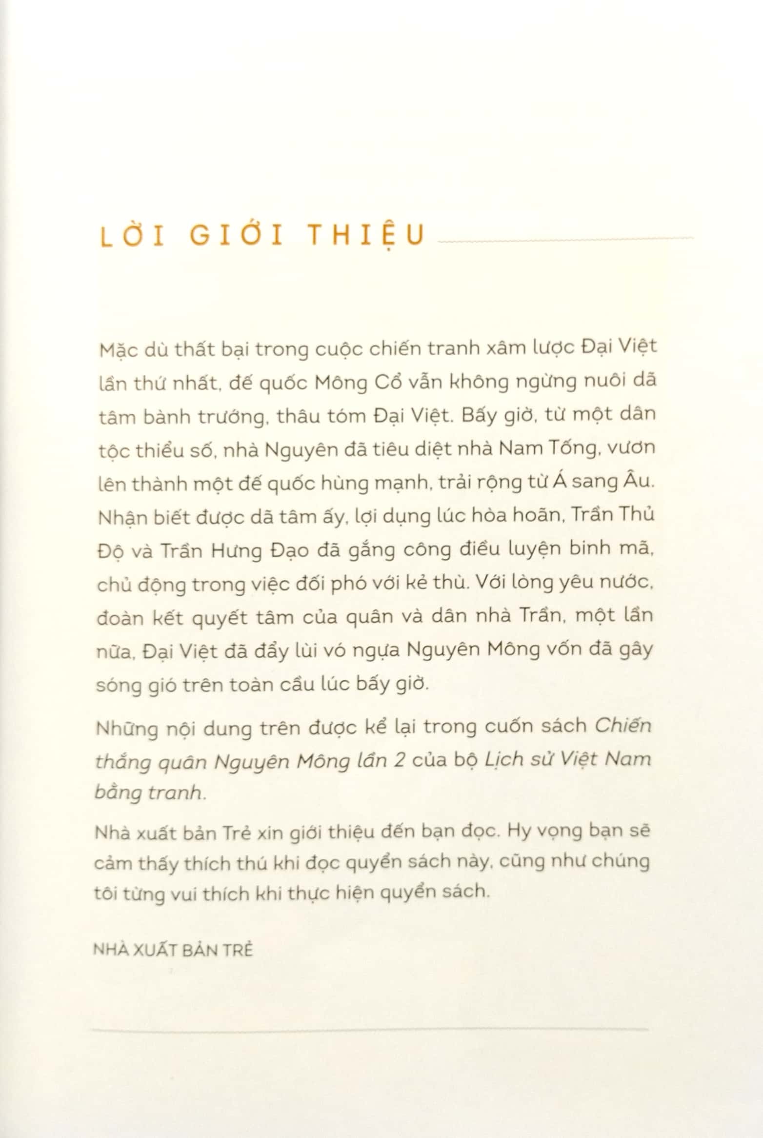 Lịch Sử Việt Nam Bằng Tranh - Chiến Thắng Quân Nguyên Mông Lần 2
