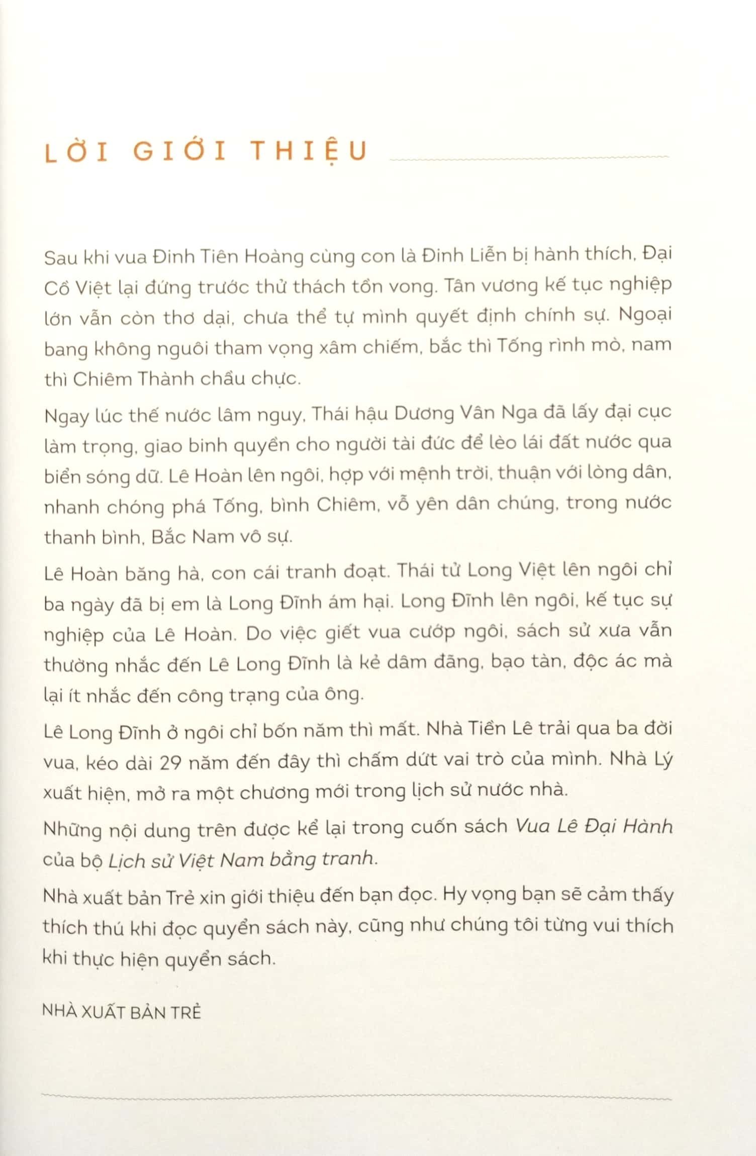 Lịch Sử Việt Nam Bằng Tranh - Vua Lê Đại Hành