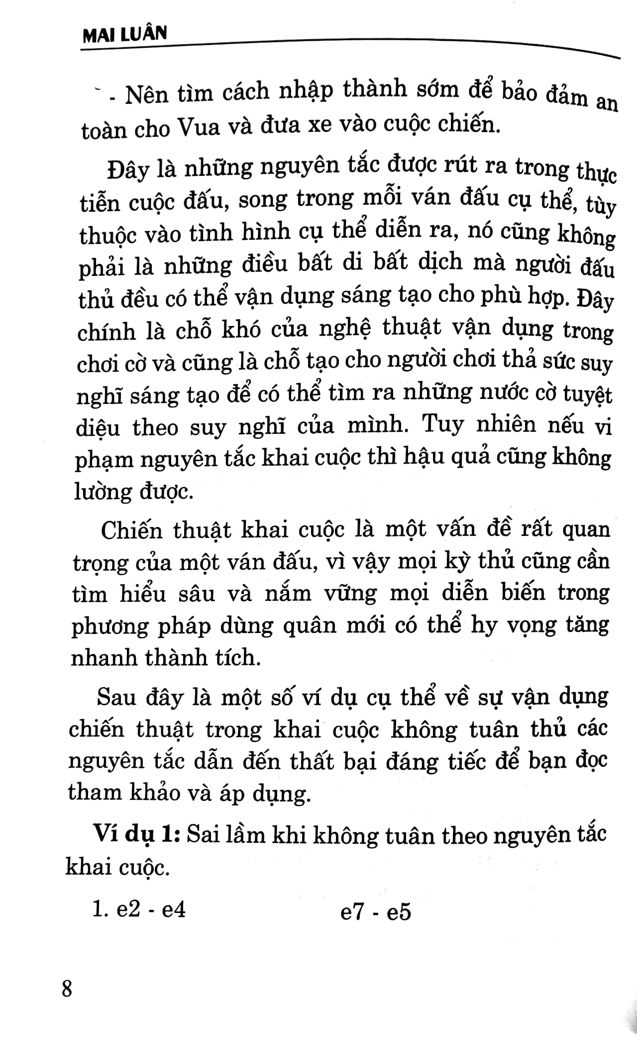 Cờ Vua Chiến Thuật Khai Cuộc