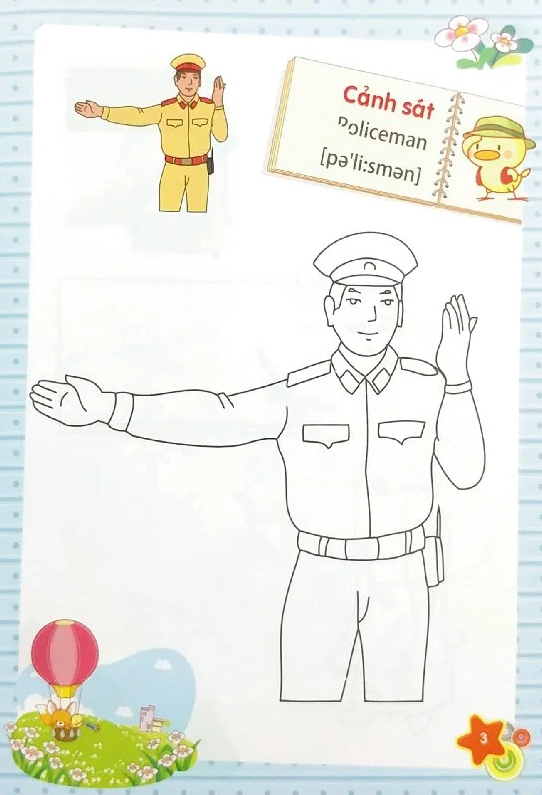 Tập Tô Màu Mẫu Giáo - Chủ Đề Nghề Nghiệp