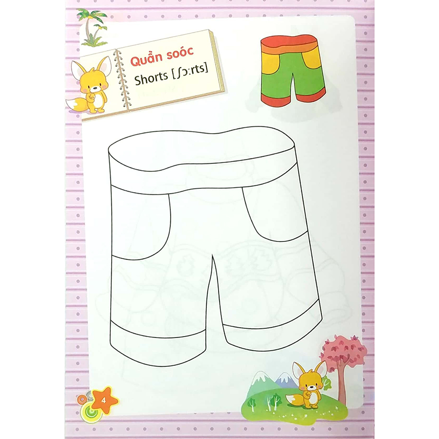 Tập Tô Màu Mẫu Giáo - Chủ Đề Trang Phục