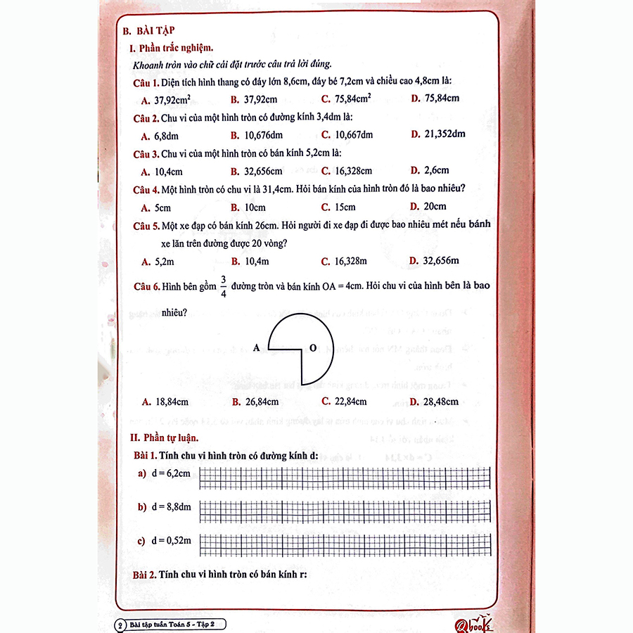 Bài Tập Tuần Toán Lớp 5 Tập 2