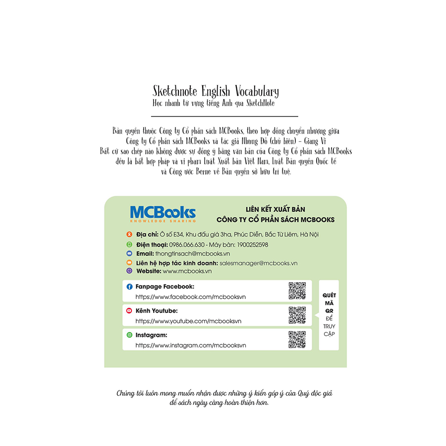 Sketchnote English Vocabulary
