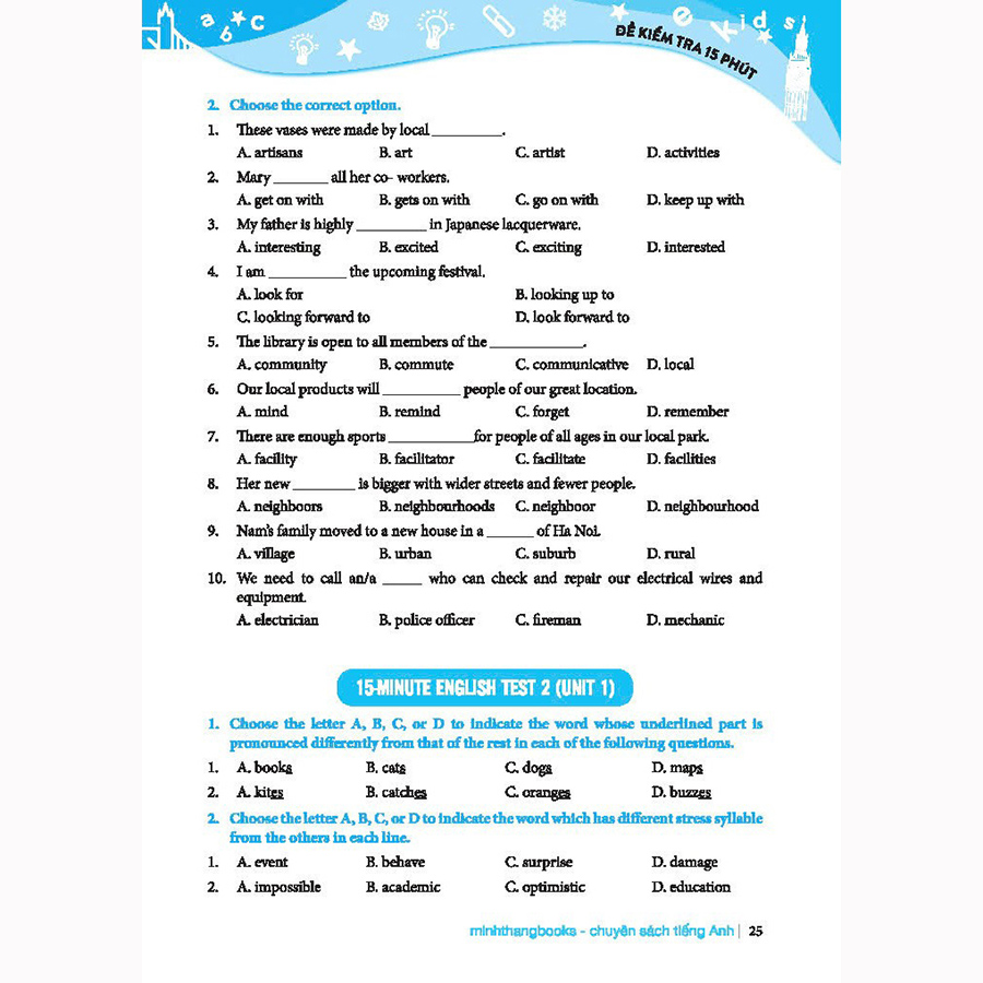 Bộ Đề Kiểm Tra Định Kỳ 4 Kỹ Năng Tiếng Anh 9 Tập 1 - Có Đáp Án (Global Success)