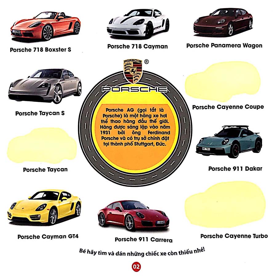 Trò Chơi Bóc Dán Sticker IQ-EQ-CQ - Siêu Xe