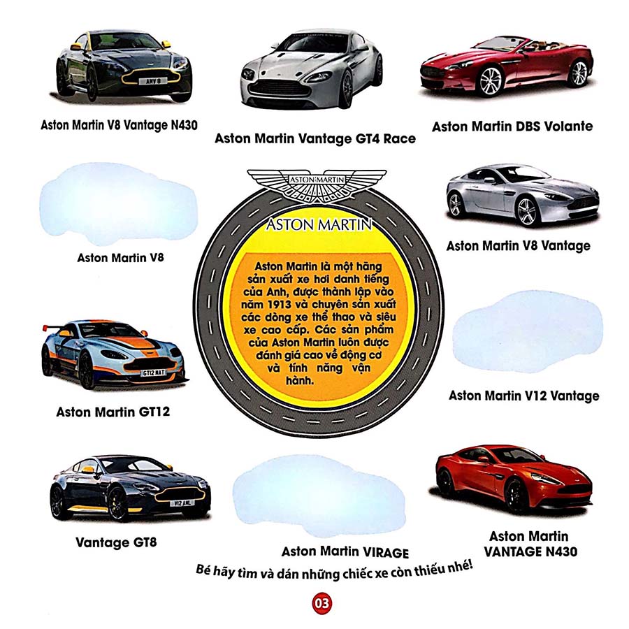 Trò Chơi Bóc Dán Sticker IQ-EQ-CQ - Xe Thể Thao