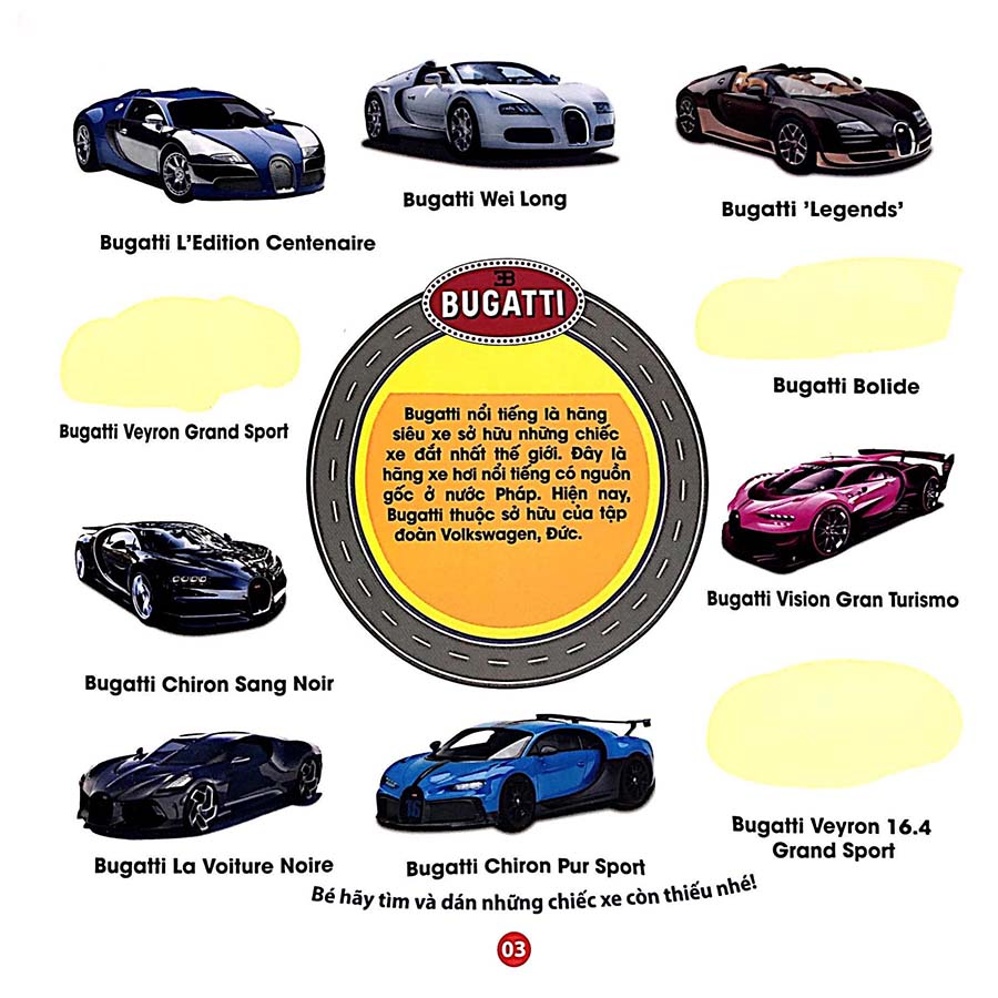 Trò Chơi Bóc Dán Sticker IQ-EQ-CQ - Siêu Xe