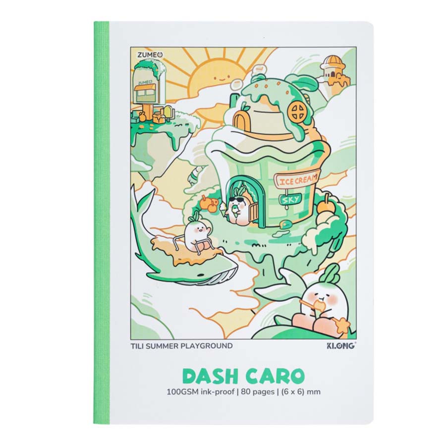 Vở Dash Caro K.Long May, Dán Gáy Tili Seasonal Playgound B5 TB209 80Tr