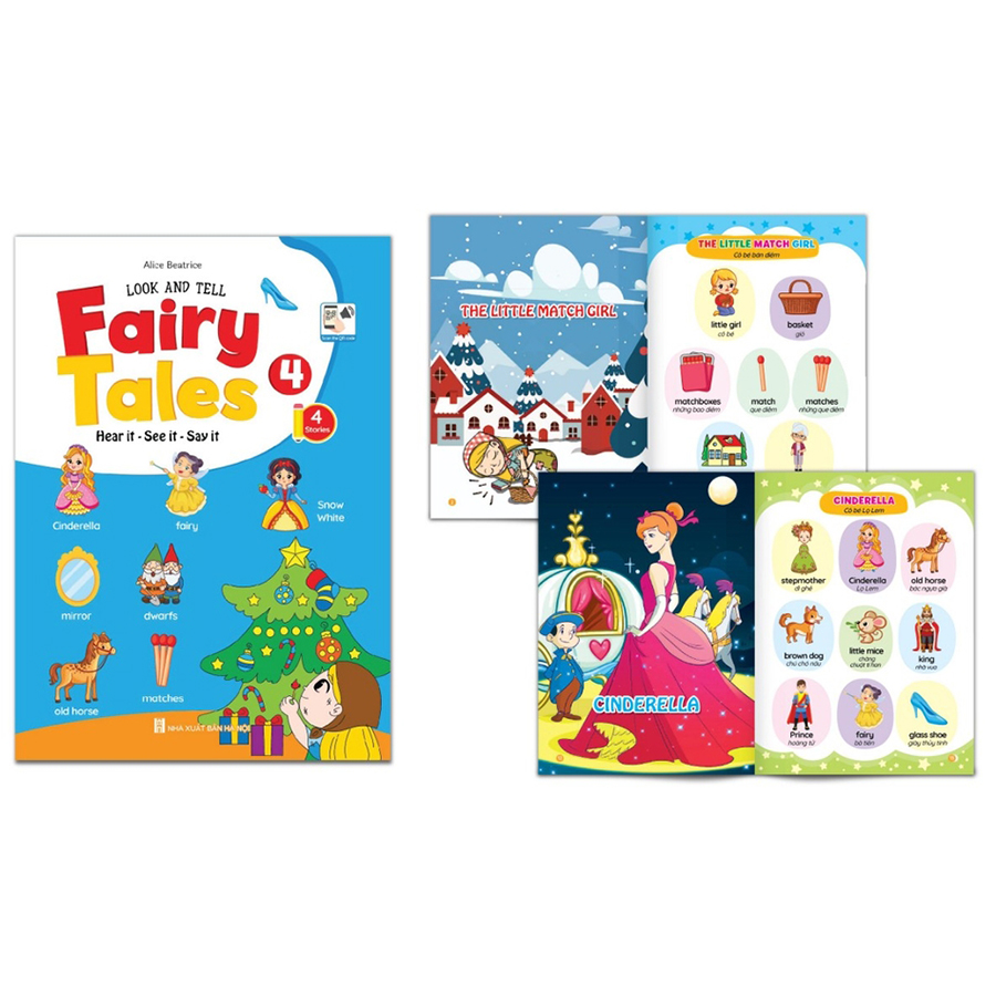 Combo 4 Cuốn Truyện Tranh Tư Duy Hình Ảnh Tiếng Anh Fairy Tales