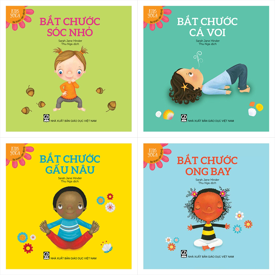 Kids Yoga - Bé Khéo Vận Động (4 Cuốn)