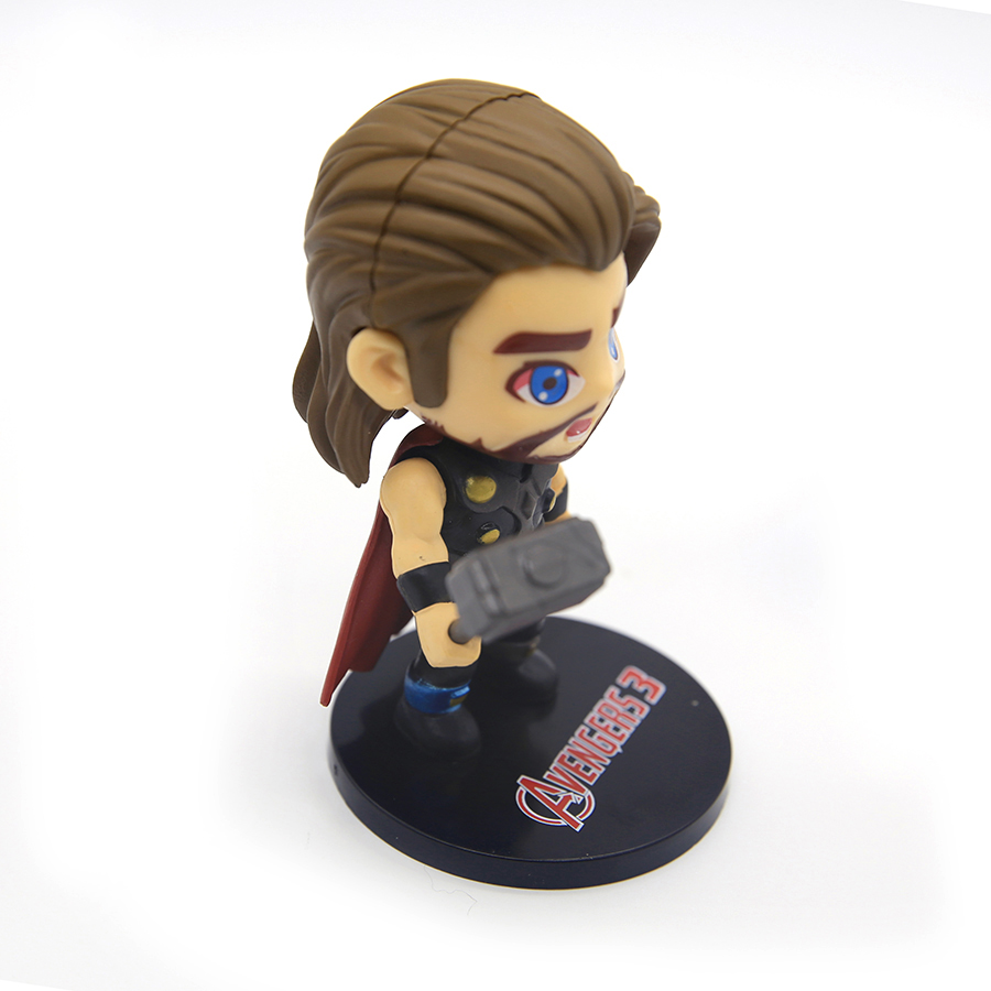 Tượng Nhựa 10Cm Đế Tròn Đen Avenges