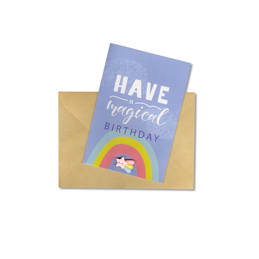 Thiệp Đôi Đính Sticker
